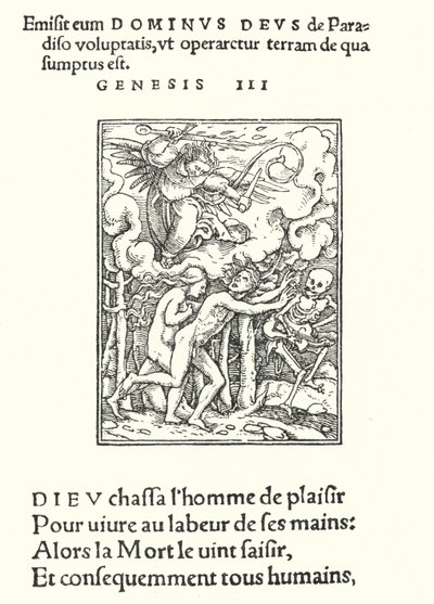 A Força Motriz do Éden (gravura) de Hans (after) Holbein the Younger