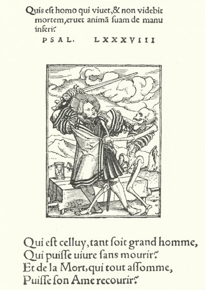O Nobre Cavaleiro (gravura) de Hans (after) Holbein the Younger