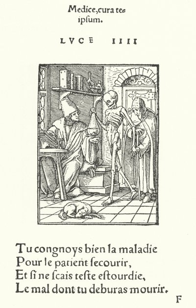 O Médico (gravura) de Hans (after) Holbein the Younger
