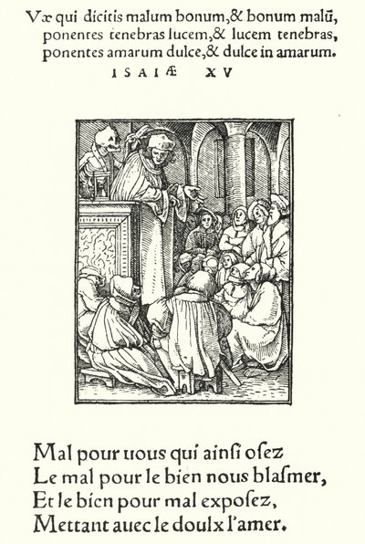 O Pregador (gravura) de Hans (after) Holbein the Younger