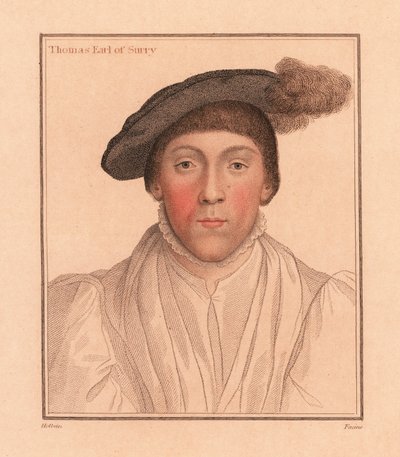 Thomas Howard, Conde de Surrey.,1812 (gravura) de Hans (after) Holbein the Younger