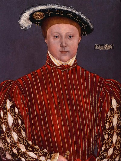 "Retrato de Eduardo VI (1537-1553) Rei de Inglaterra" Pintura de Hans Holbein o mais novo de Hans (circle of) Holbein the Younger