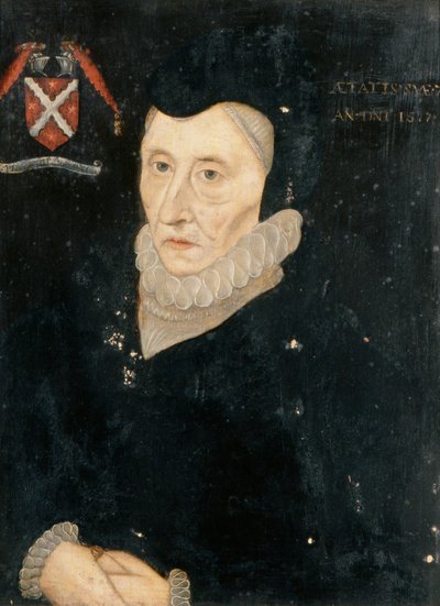 Bess of Hardwick, Condessa de Shrewsbury, c.1720 (óleo sobre painel) de Hans (follower of) Holbein the Younger
