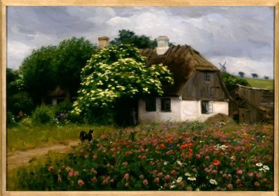 HABrendekilde, prado de flores no quintal de Hans Andersen Brendekilde