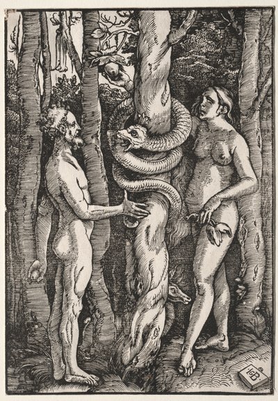 Adão e Eva, c. 1514 de Hans Baldung