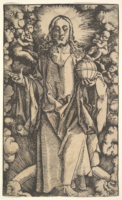 Cristo com um globo, século XV-XVI. de Hans Baldung