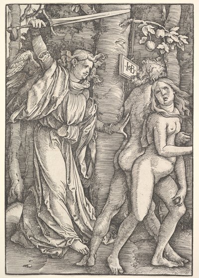 Expulsão do paraíso, 1514. de Hans Baldung