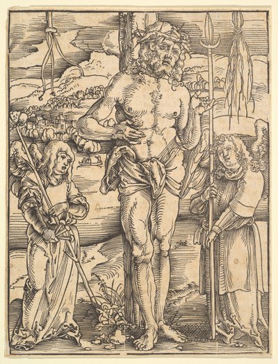 Homem das Dores, do espelho Paixão de nosso Senhor Jesus Cristo, 1507. de Hans Baldung