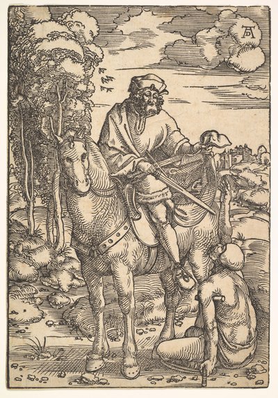 São Martinho a cavalo, do século XV ao XVI. de Hans Baldung