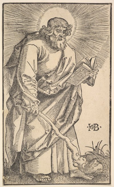 São Judas Tadeu de Cristo e os Apóstolos, 1519. de Hans Baldung