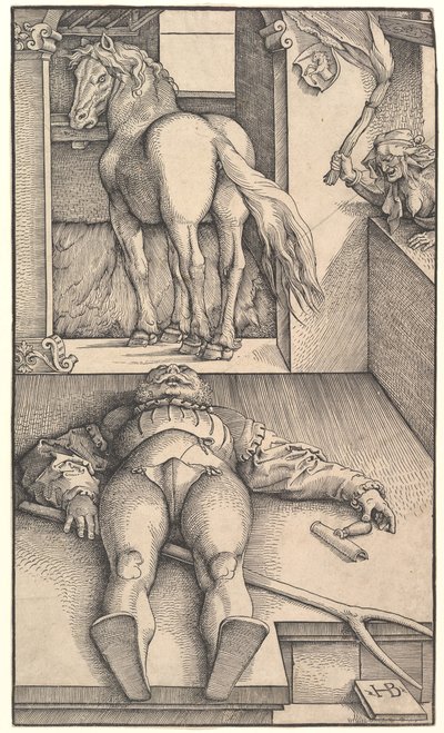 O noivo enfeitiçado, ca. 1544 de Hans Baldung