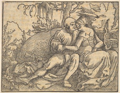O sexto dos dez mandamentos, do mandamento do dedo do pé. de Hans Baldung