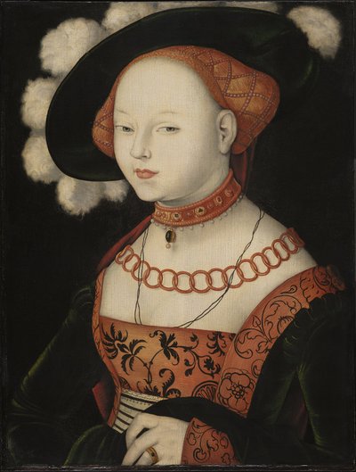 Alemão: Bildnis einer Dame Retrato de uma Senhora de Hans Baldung Grien