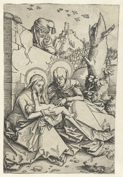 Maria e Criança com Anna e José
Anna e Joseph de Hans Baldung Grien