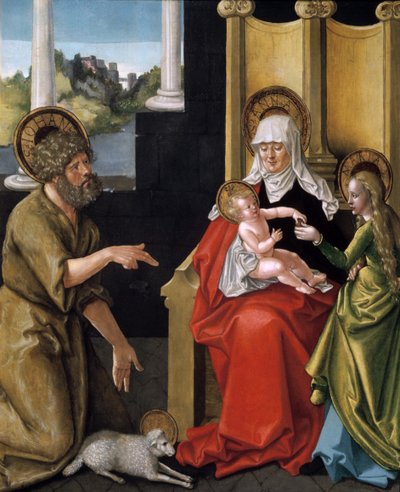 Santa Ana com o Menino Jesus, a Virgem e São João Batista, c1511 de Hans Baldung Grien