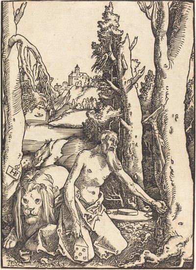 São Jerônimo no deserto de Hans Baldung Grien