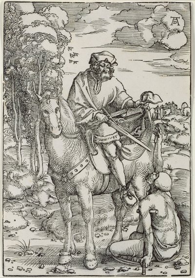 St. Martin compartilhando seu manto de Hans Baldung Grien