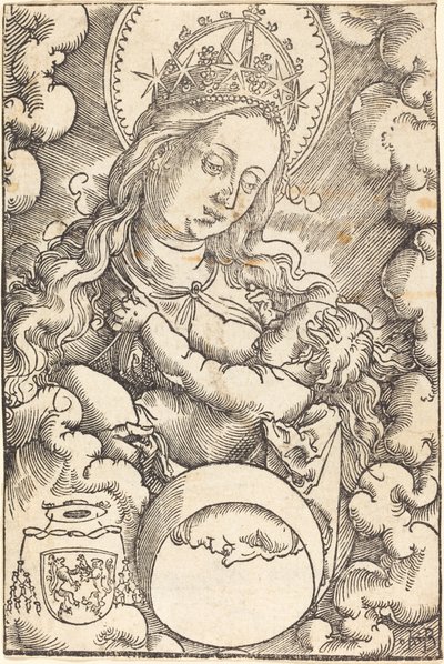 Virgem e Menino nas Nuvens de Hans Baldung Grien