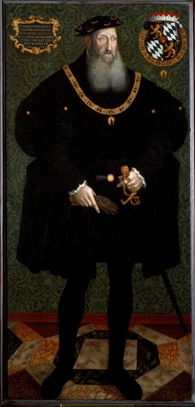 Retrato de Frederic II do Palatinado (Frederic II o Sábio, c.1546 (pintura) de Hans Besser