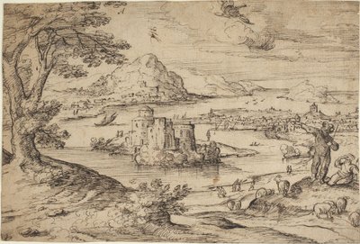 Paisagem com a queda de Ícaro de Hans Bol