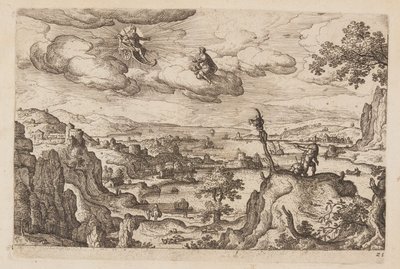 Prato 25, de Paisagens com cenas do Antigo e do Novo Testamento e Metamorfoses de Ovídio de Hans Bol