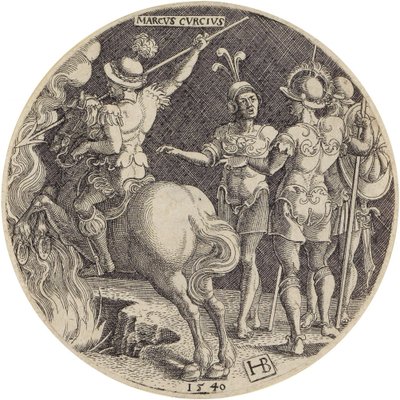 Marco Cúrcio de Hans Brosamer