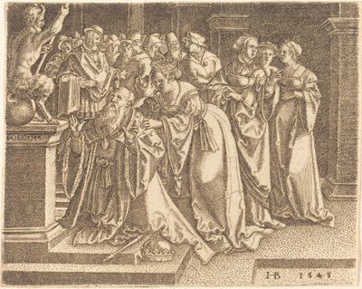 Salomão adorando ídolos de Hans Brosamer