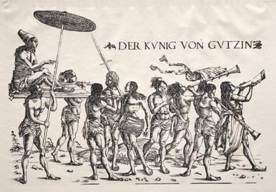 O rei de Cochim. de Hans Burgkmair