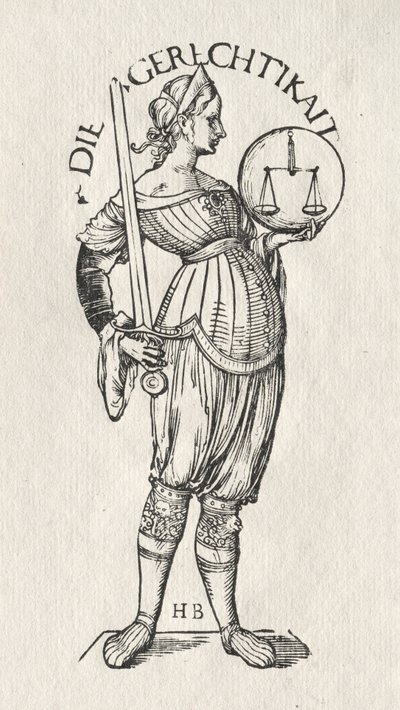 As Sete Virtudes: Justiça de Hans Burgkmair