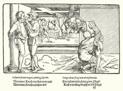 A punição dos servos de Hans Burgkmair