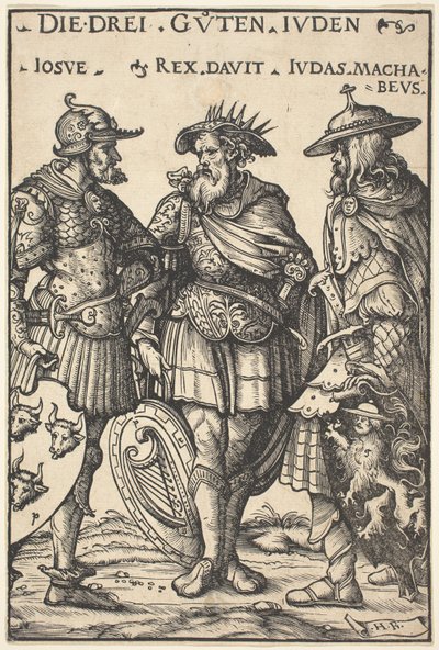Josué, David e Judas Macabeu de Hans Burgkmair I
