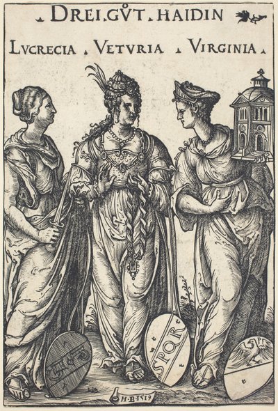 Lucretia, Veturia e Virginia de Hans Burgkmair I
