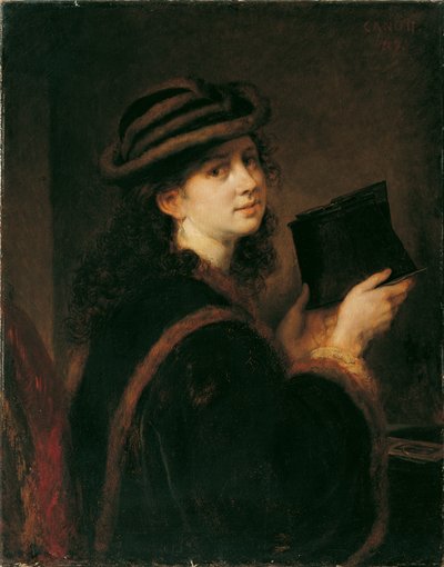 menina com estereoscópio de Hans Canon