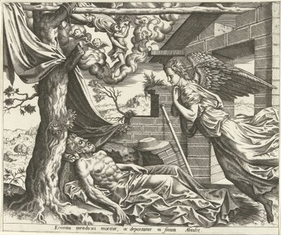 A Morte de Lázaro A História de Lázaro e o Homem Rico (título da série) de Hans Collaert (I) (possibly)