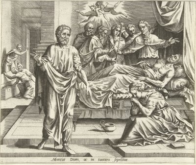 A morte do homem rico
A história de Lázaro e do homem rico (título da série) de Hans Collaert (I) (possibly)