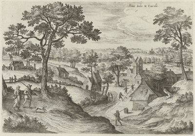 Vista da igreja de São Job e do castelo de Carloo de Hans Collaert (I)