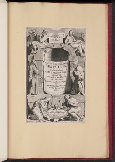 Página de rosto para Heribert Rosweyde, 