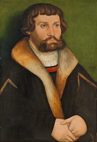 Alemão: Bildnis eines bärtigen Mannes Retrato de um homem barbudo de Hans Cranach
