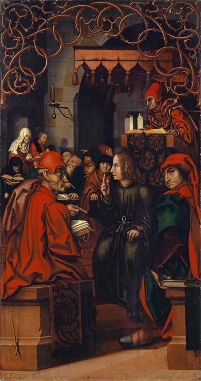Cristo entre os doutores, 1512 de Hans Fries