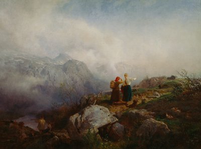 Paisagem de montanha de Hans Gude