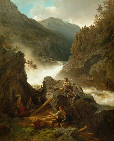 Rio Rukkedals, Nes em Hallingdal de Hans Gude