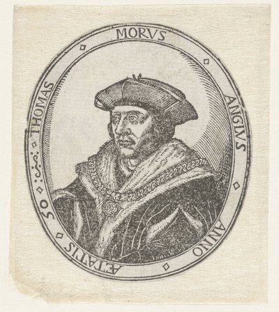 Portret van Thomas More de Hans Holbein (II) (attributed to)