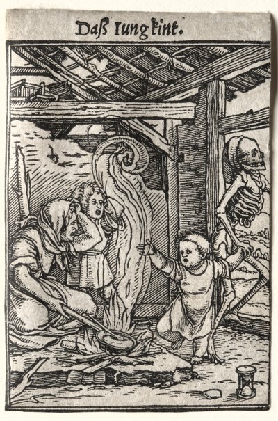 Dança da Morte: A Criança, c. 1526 de Hans Holbein