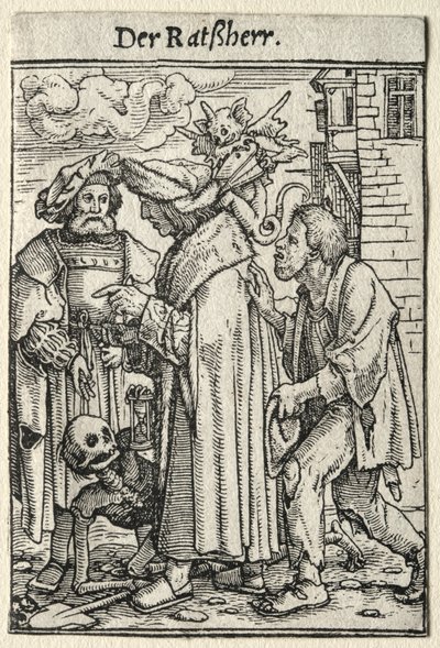 Dança da Morte: O Conselheiro de Hans Holbein