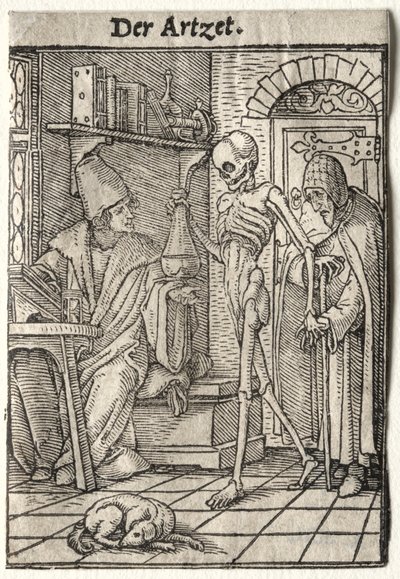 Dança da Morte: O Médico. de Hans Holbein
