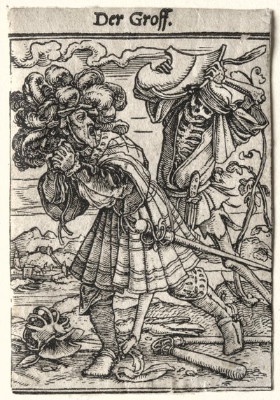 Dança da Morte: O Conde, c. 1526 de Hans Holbein