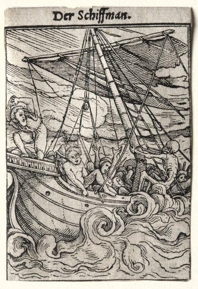 Dança da Morte: O Marinheiro, c. 1526 de Hans Holbein