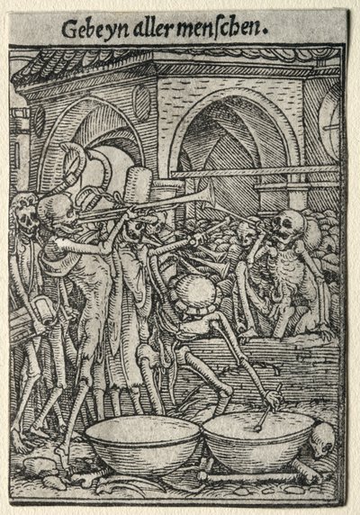 Dança da Morte: As Trombetas da Morte de Hans Holbein