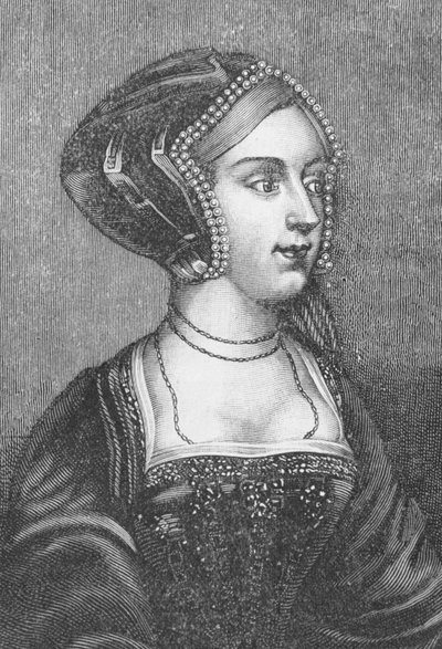 Ana Bolena (c.1507-36) Segunda esposa de Henrique VIII da Inglaterra (ver também 68049) de Hans Holbein der Jüngere