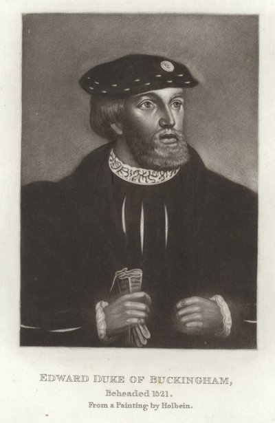 Edward Duke de Buckingham de Hans Holbein der Jüngere